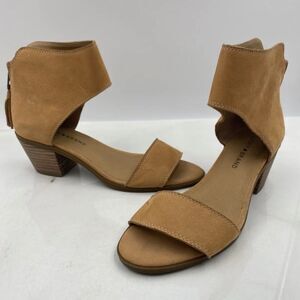 LUCKY BRAND Barbina Leather Open Toe
Heel Sandal 9.5